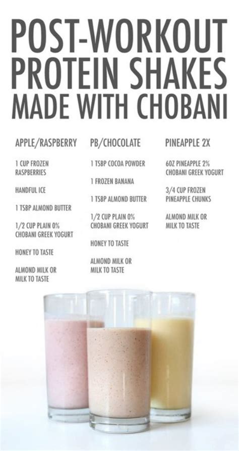 Post Workout Protein Shakes From Chobani