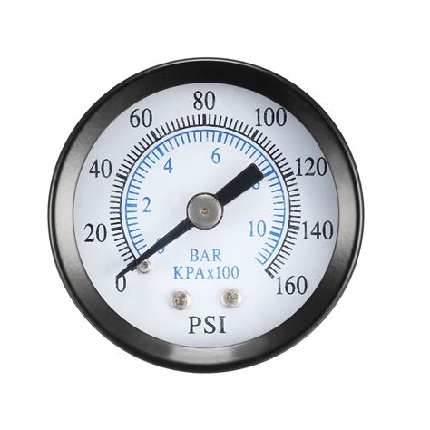 pressure gauge   psi  bar dual scale  dial display