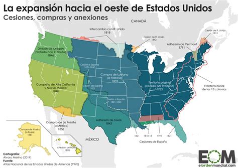 la expansión de los estados unidos mapas de el orden mundial eom