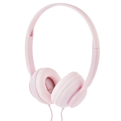 onn  ear wired headphones pink walmartcom