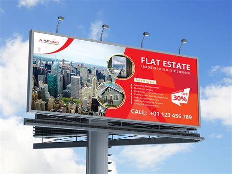 real estate billboard design   mockups  behance