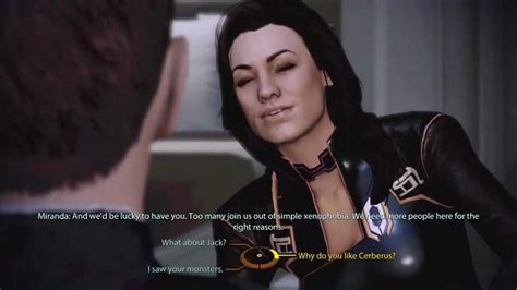 Mass Effect 2 Miranda Renegade Romance And Consummation