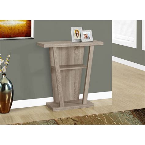 Monarch Specialties Accent Table 32 Inch L Dark Taupe