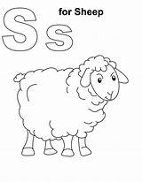 Sheep Coloring Shaun sketch template