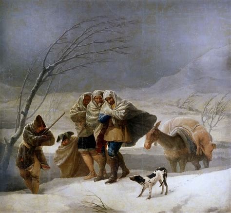 Goya Y Lucientes Francisco De La Nevada O El Invierno