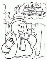 Wimpy Popeye Bluto sketch template