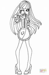 Coloring Frankie Mh Pages Monster High Monsters Netflix Super Stein Template Categories sketch template