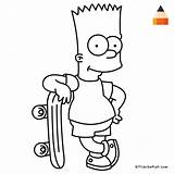 Draw Simpsons Drawing Bart Simpson Characters Drawings Coloring Paintingvalley Letsdrawkids sketch template