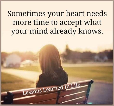 heart   time  accept   mind