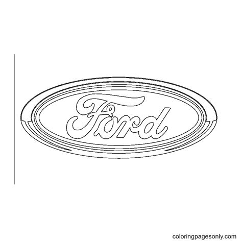 ford logo coloring pages