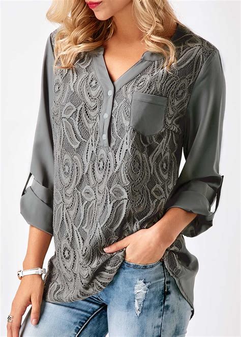 Cakucool New Design Women Silk Blouse Long Sleeve Shirt