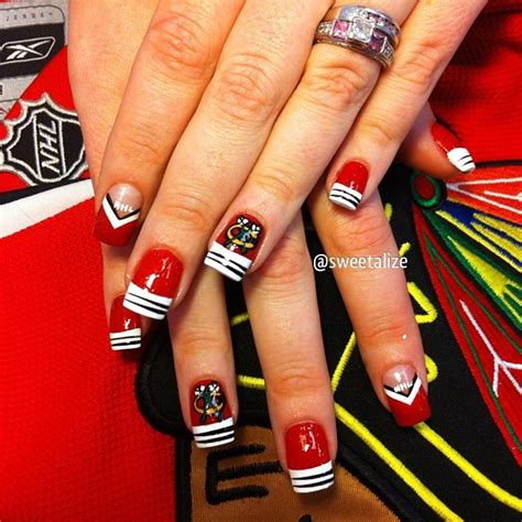 blackhawk nails view    instagram  alizes nail artistry