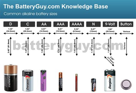 Alkaline Battery Size Chart My Xxx Hot Girl