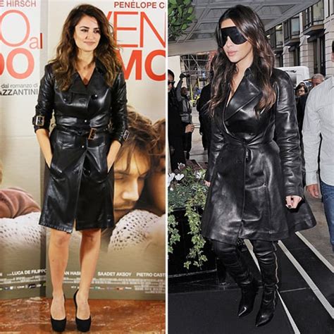 black leather trench coats celebrity pictures and shopping popsugar