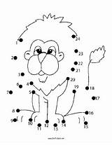 Dot Lion Animals Dots Printable Puzzles Puzzle Connect Safari Coloring Memories Pages Printables Mane Shaggy Smiles Fluffy Tail Visit Childhood sketch template