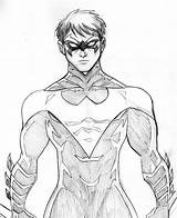 Nightwing Coloring Pages Dc Printable Robin Drawing Comic Superhero Sketch Daredevil Kids Sheets Comics Character Book Marvel Bestcoloringpagesforkids Template Justice sketch template