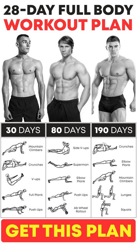 Muscle Building Workout Plan For Men Get Yours In 2021 Lean Body