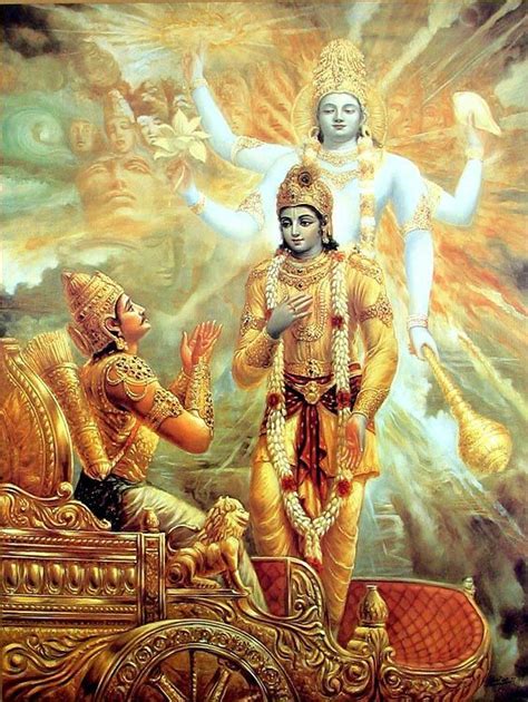 Krishna Showing Vishvarupa To Arjuna Before Kurukshetra War