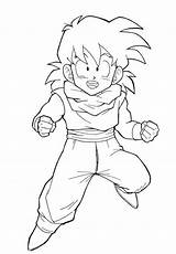 Dragon Ball Gohan Coloring Pages Battle Train Little Drawing Goku Book Kids Color Dragonball Print Paper Foto Size Sheet Button sketch template