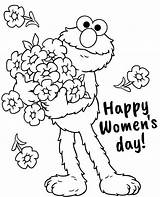 Elmo Topcoloringpages Womensday sketch template