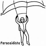 Dibujos Paracaidistas Paracaidista sketch template