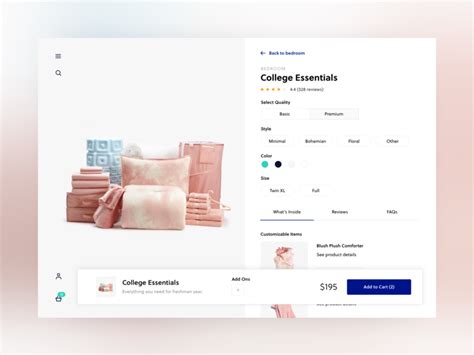 product detail page exploration  justin reyna  handsome  dribbble
