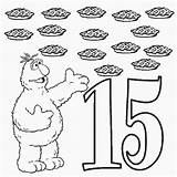 Coloring Pages Para Colorear Numeros Number Numbers Sesame Printable Kids Street Lrg Color Fifteen Colouring Sheets Math Choose Board sketch template