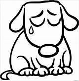 Sad Coloring Puppy Pages Sadness Inside Color Drawing Clipartmag Coloringpagesonly sketch template
