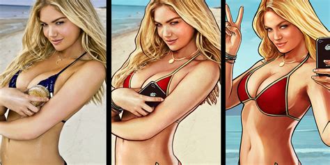 Thats Not Kate Upton In The Grand Theft Auto V Ads—its This Model