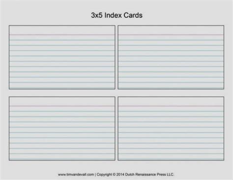 avery index card template  cards design templates