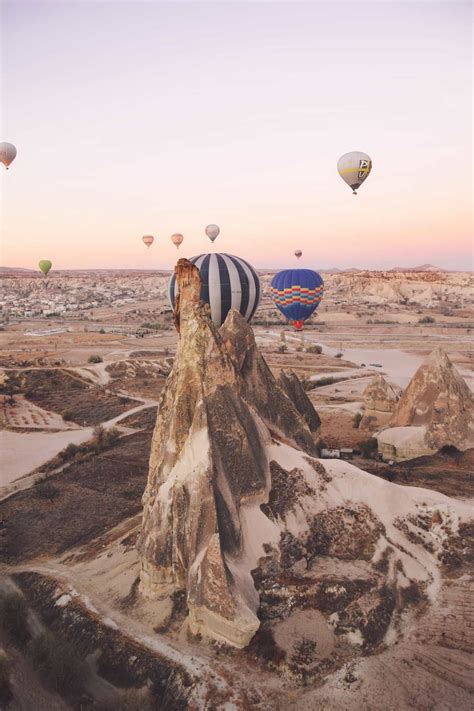 hot air ballooning in cappadocia girl vs globe