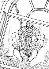 Coloring Pages Spectacular Spider Man Spiderman Super Popular sketch template