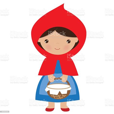 little red riding hood vector illustration stock illustration