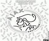 Ajax Kleurplaat Afc Kampioen Kleurplaatkleurplaten sketch template