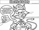 Coloring Pages Electricity Safety Electrical Getcolorings Color Printable sketch template