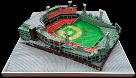 boston red sox fenway park lego model brick model design