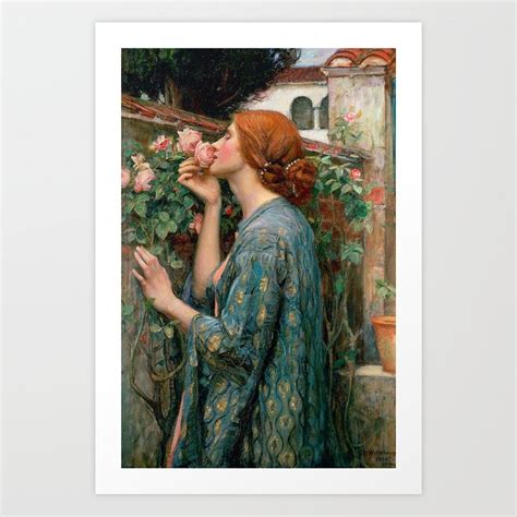 John William Waterhouse The Soul Of The Rose Art Print By