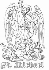 Coloring Michael St Archangel Catholic Pages Saints Clipart Color Saint Archangels Kids Drawing Colouring Holy Michel Angel Adult Crafts Printable sketch template