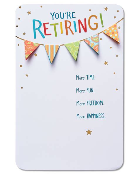 retirement cards  printable