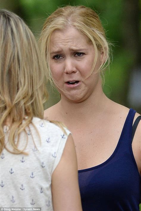amy schumer gets emotional as she films scenes for new judd apatow