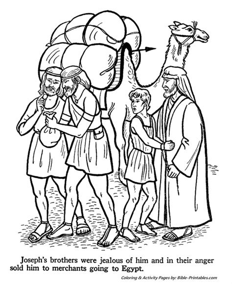 joseph bible story coloring pages
