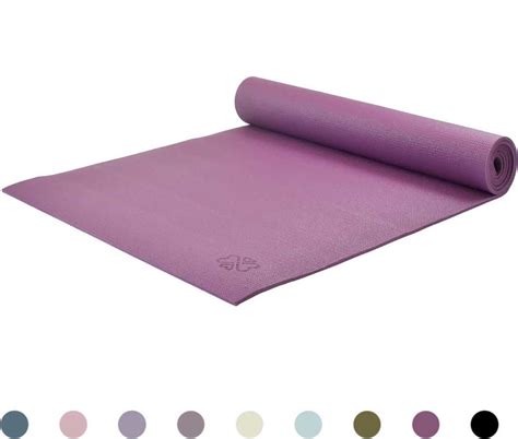 bolcom love generation yoga mat fitness mat aubergine paars  mm dik