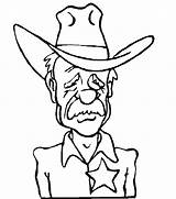 Coloring Cowboy Pages Popular sketch template