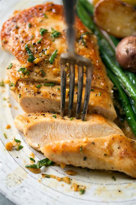 skillet chicken recipe with garlic herb butter sauce cooking classy
