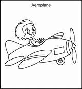 Coloring Pilot Mewarnai Colorare Aerei Aeroplani Disegni Marimewarnai Procoloring Aviones Despegando sketch template