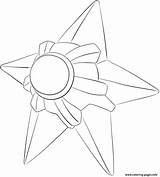 Pokemon Staryu Coloring Pages Printable Print Color Info sketch template