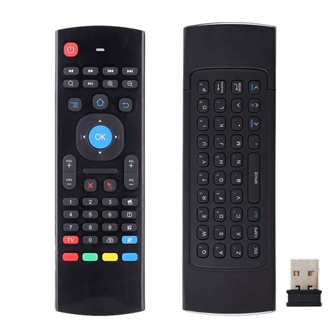 mx portable  wireless remote control keyboard controller air mouse  smart tv android tv