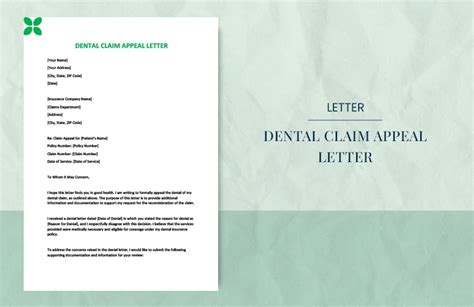 dental claim appeal letter   word google docs apple