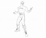 Cage Johnny Mortal Combat Coloring Power Pages Another sketch template