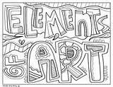 Elements Coloring sketch template